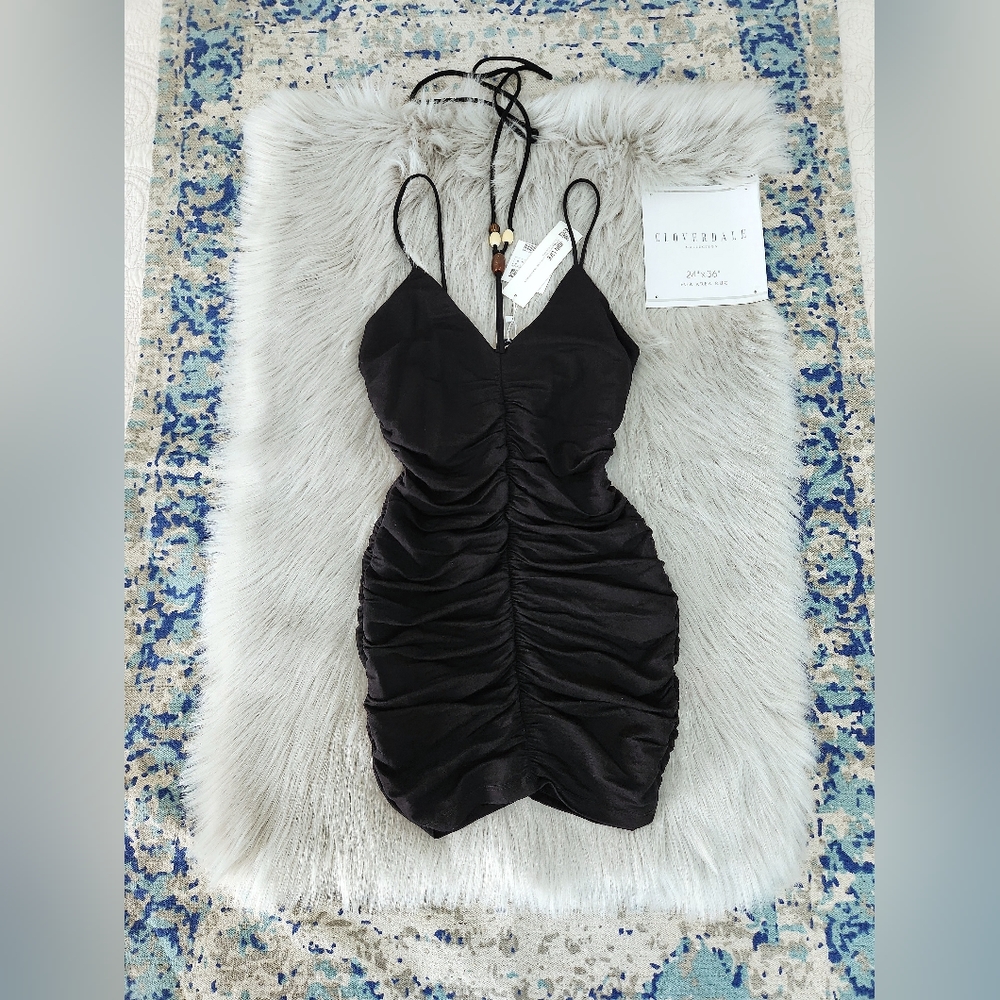 zara | ruched dress